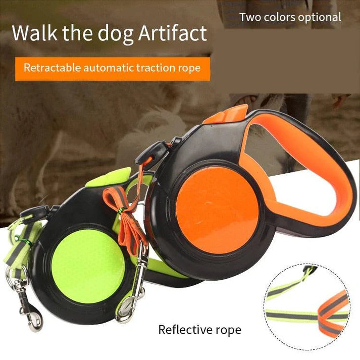 New Premium 3M/5M/8M Durable Reflective Retractable Dog Leash – Designed for Safer, Smarter Walks